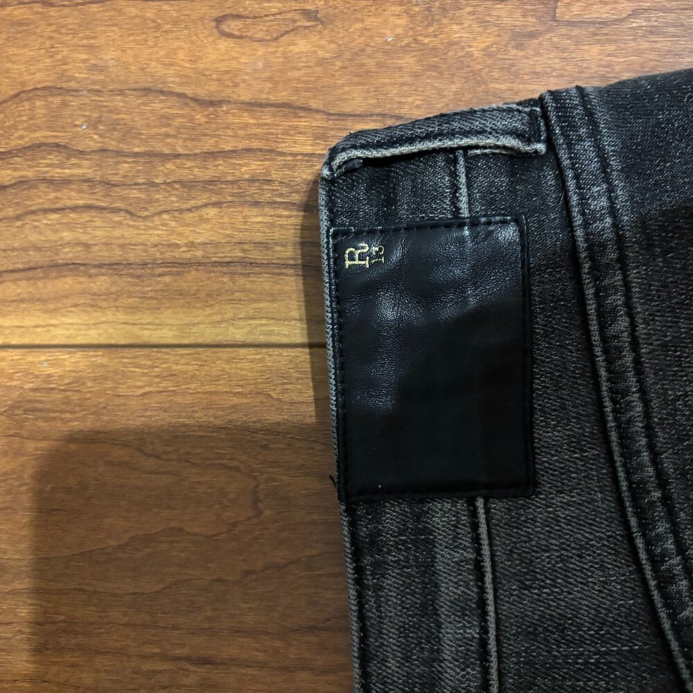 R13 Alison distressed skinny black jeans size 26 - Picture 4 of 12